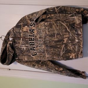 M Reg Cabela's Camo Pullover Sweatshirt